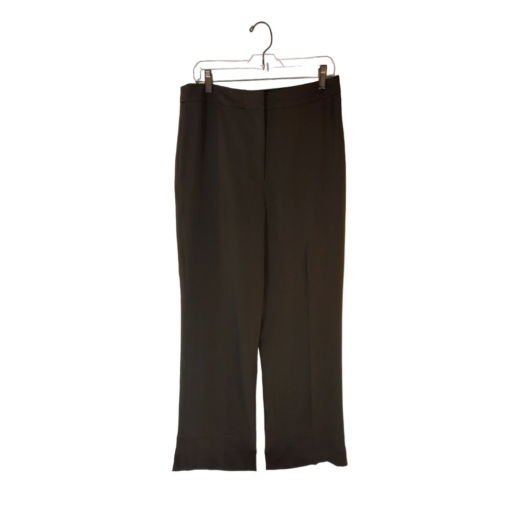 H&M Womens Size 10 Olive Green Knit Dress Pants High Rise Straight Leg NWT